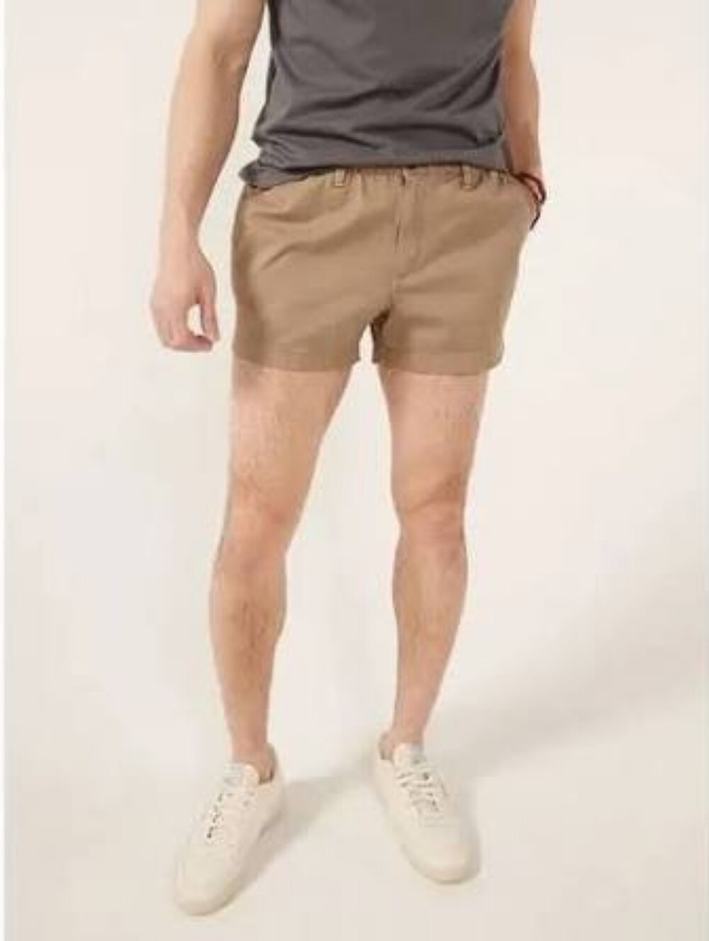 Chubbies Shorts Mens Large 5.5 Inch Brown Khaki Chino Originals Twill Dunes